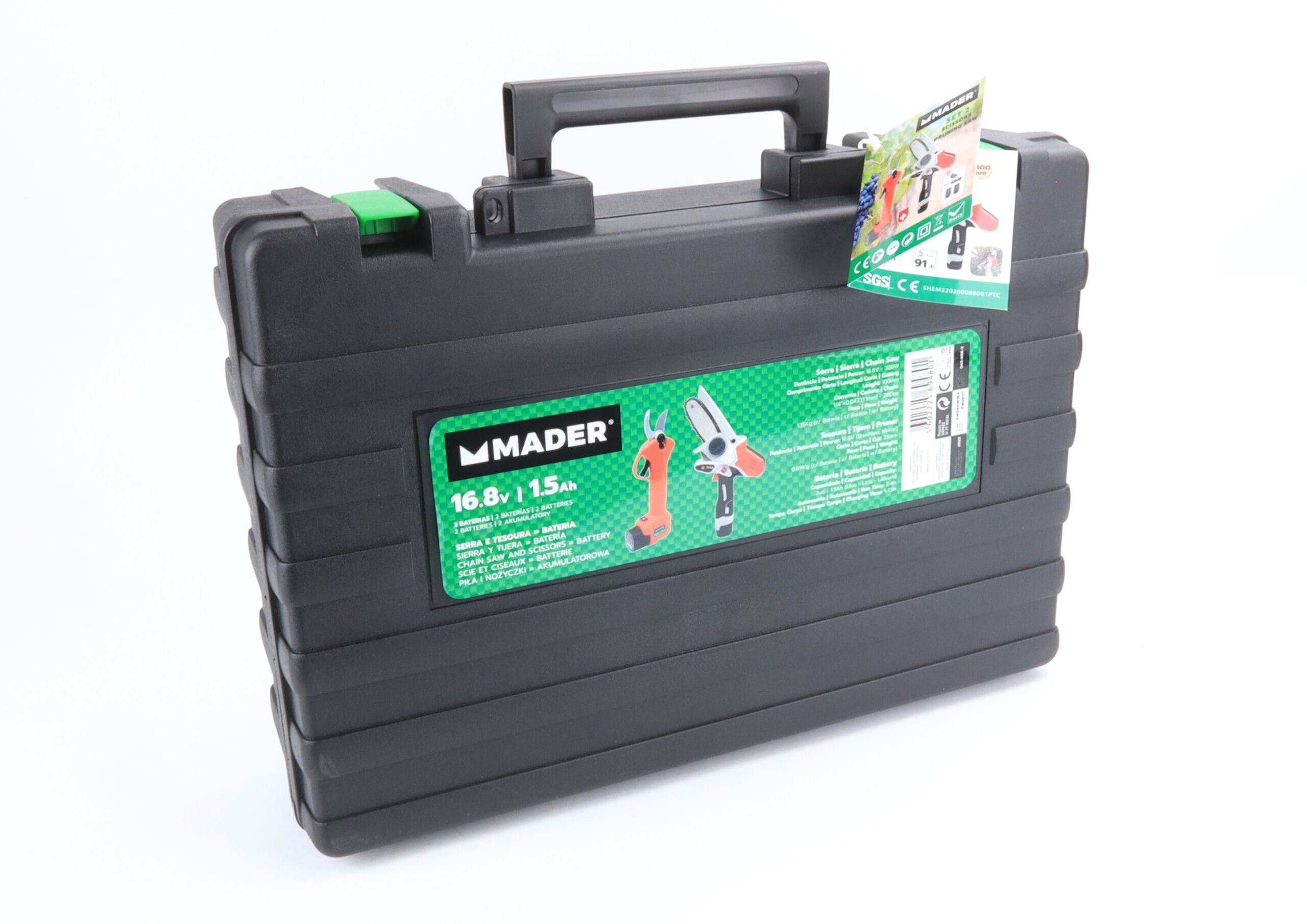 Serra e Tesoura, Bateria, 16.8V - 1.5Ah - Mader - Image 2