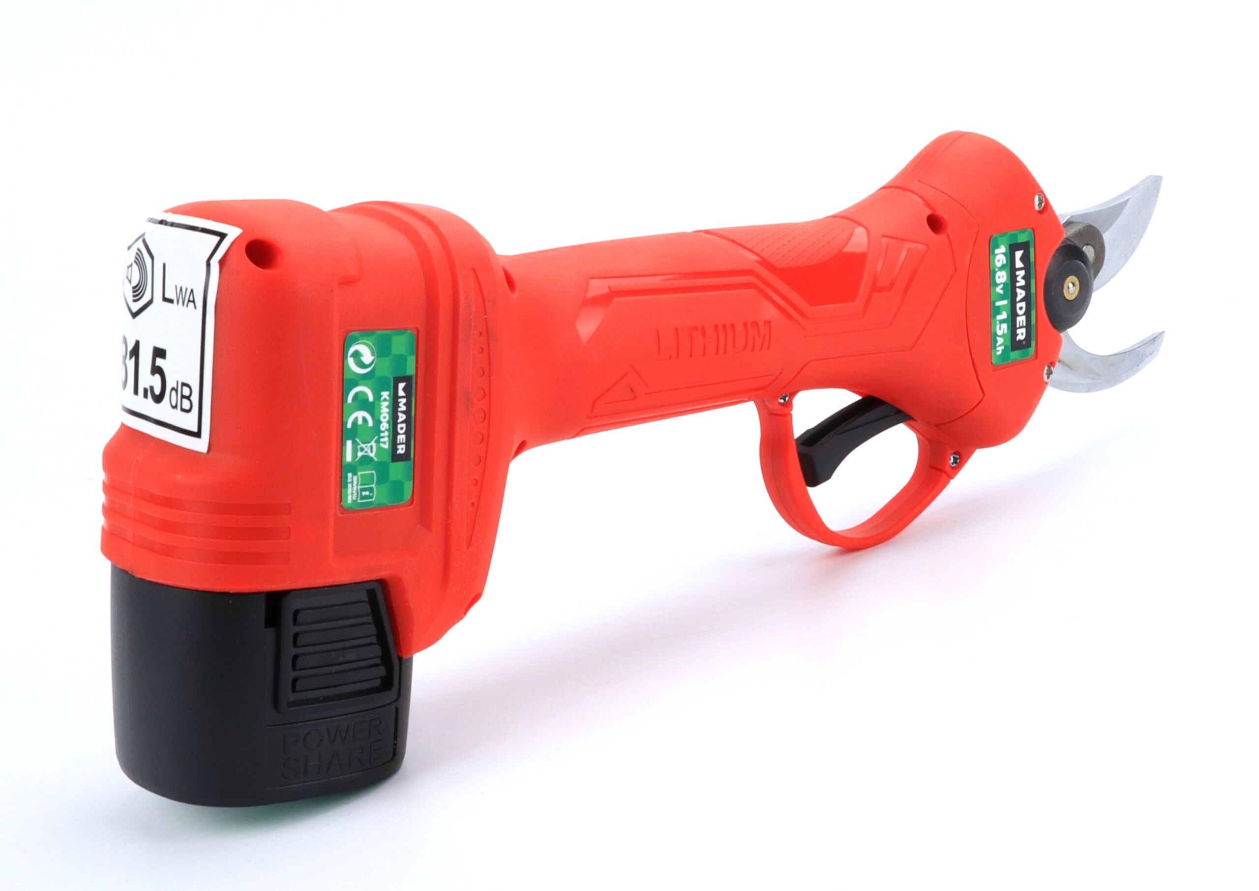 Serra e Tesoura, Bateria, 16.8V - 1.5Ah - Mader - Image 20