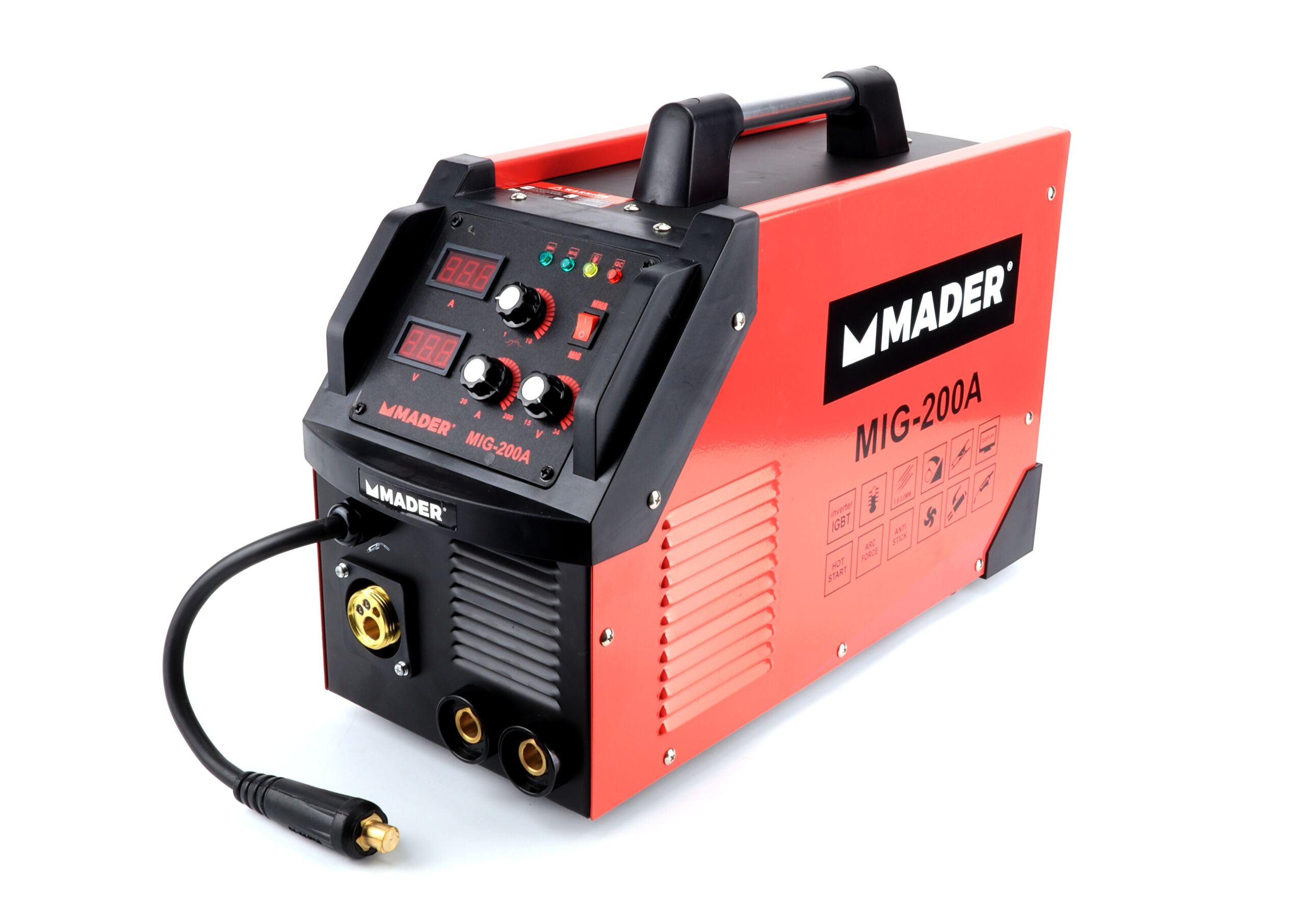 Soldador Inverter, Anti Stick, 3IN1, 200A - Mader