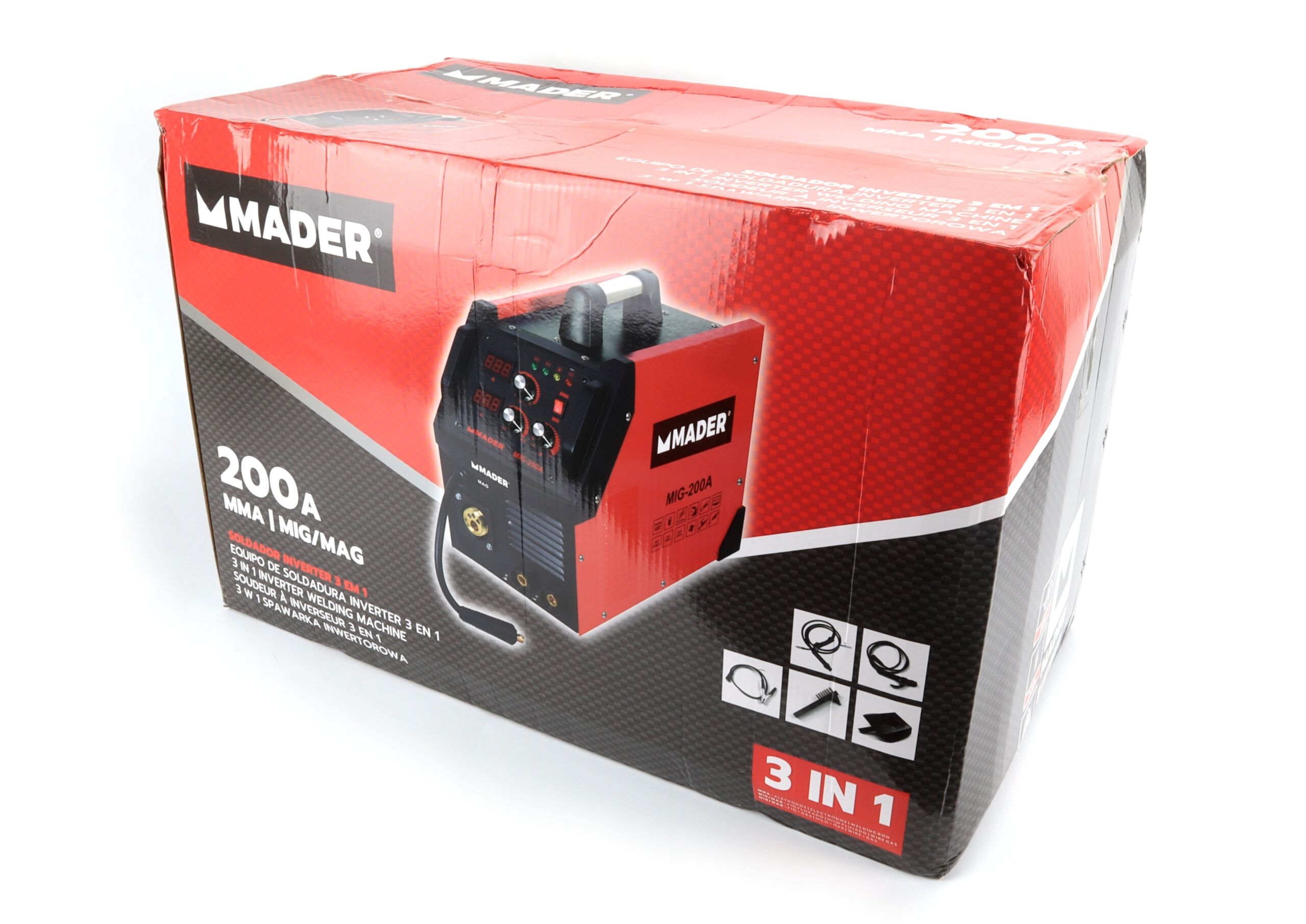 Soldador Inverter, Anti Stick, 3IN1, 200A - Mader - Image 16