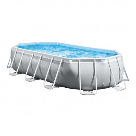 Piscina Oval Frame com Bomba de Cartucho
 - INTEX