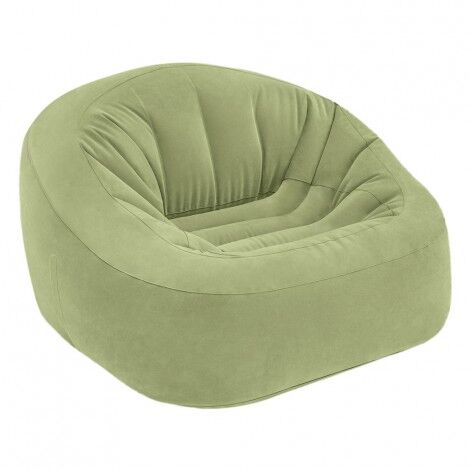 Sofá Insuflável  - Beanless Bag Club Cor Verde - 124x119x76cm 
 - INTEX
