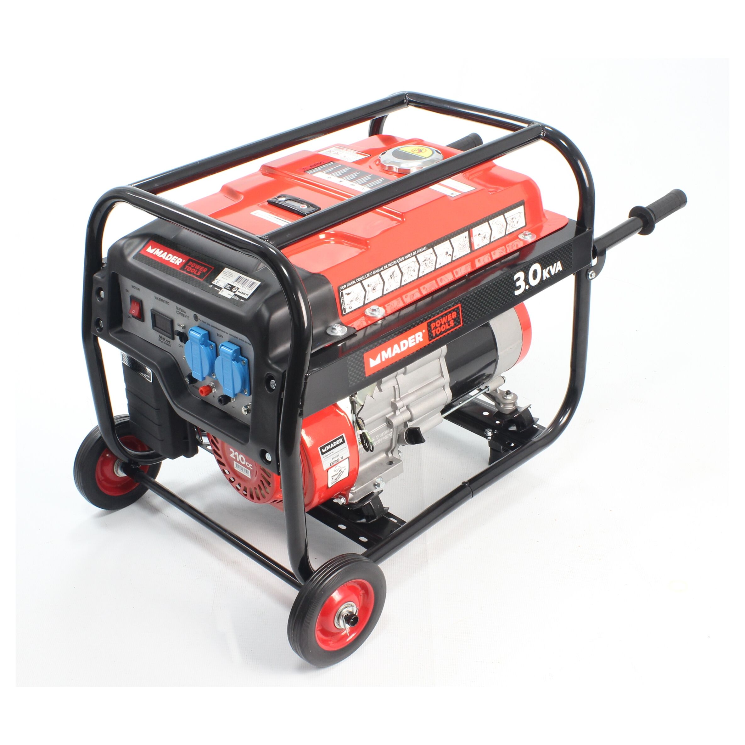 Gerador Monofásico, AVR, 3.0Kva, 15L - Mader